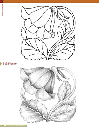 101 Artistic Relief Patterns for Woodcarvers, Woodburners & Crafters (Fox Chapel Publishing) Small Relief-Carving Designs, Easy-to-Follow Instructions & Detailed Photos (Woodcarving Illustrated Books) - Image 4