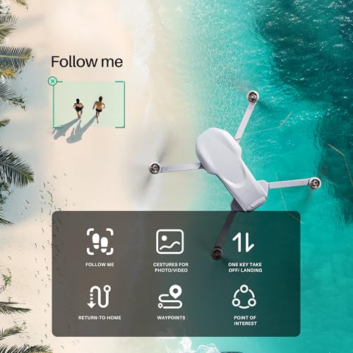 Mini X Drone with 2.7k Camera for Adults, 2-Axis Gimbal RC Quadcopter GPS Drone with Auto Return, 5G FPV Transmission, Wind Resistance,Follow Me,Long Flight Time and Distance, Easy Fly Gift for Beginner, Under249g - Image 7