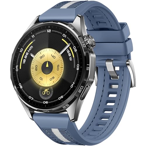 Image of XMUXI 22mm Quick Release Strap Compatible with Huawei Watch GT 7 GT6 5 4 3 46mm Nylon with Silicone Straps for GT6 Pro GT5 Pro 46mm,Vivoactive 4,Bip 6,Venu 4 45mm Replacement Band