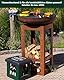 CULT at home Bierkasten Aufsatz Grillen ohne Bier – Gartenhocker Bierkastensitz inkl Bierdeckel Memospiel - Sitzauflage Bierkiste Getränkekiste - Hocker für Balkon Camping 44x34 cm Geschenk Vatertag