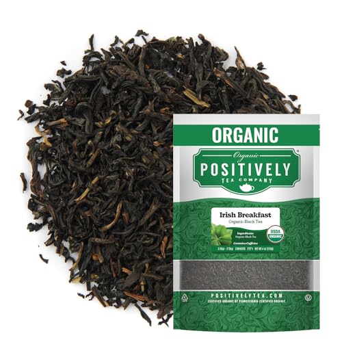 Image of Organic Positively Tea Company, Irish Breakfast Black Tea, Loose Leaf, 4 Ounce