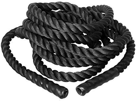 Battle Rope Swing Rope Climbing, CrossFit Training Strength Stamina and M Training Rope for Jumping Sports Rope Shock Rope Fitness Rope Snake Rope Boot camp 9 m, 12 m & 15 m/3.8 cm 5 cm