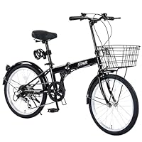 Amazon | 折りたたみ自転車 自転車 シマノ6段変速 20インチ 折畳み