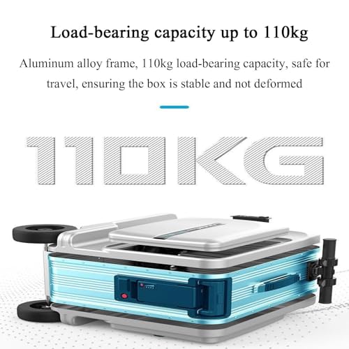 Smart Carry-On Luggage,Ride-On Trolley Luggage,20-Inch Electric Travel Luggage,Mini Smart Ride-On Carry-On Luggage(Black)2