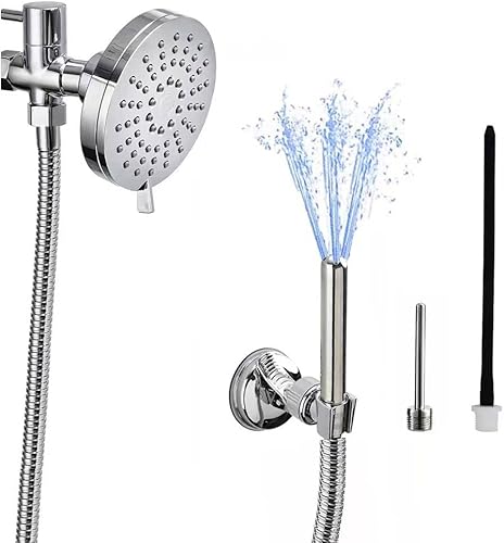 Sistema de enema de ducha con cabezal de ducha de lluvia, ducha para hombres y mujeres, limpiador portátil, accesorio de ducha con enema que incluye