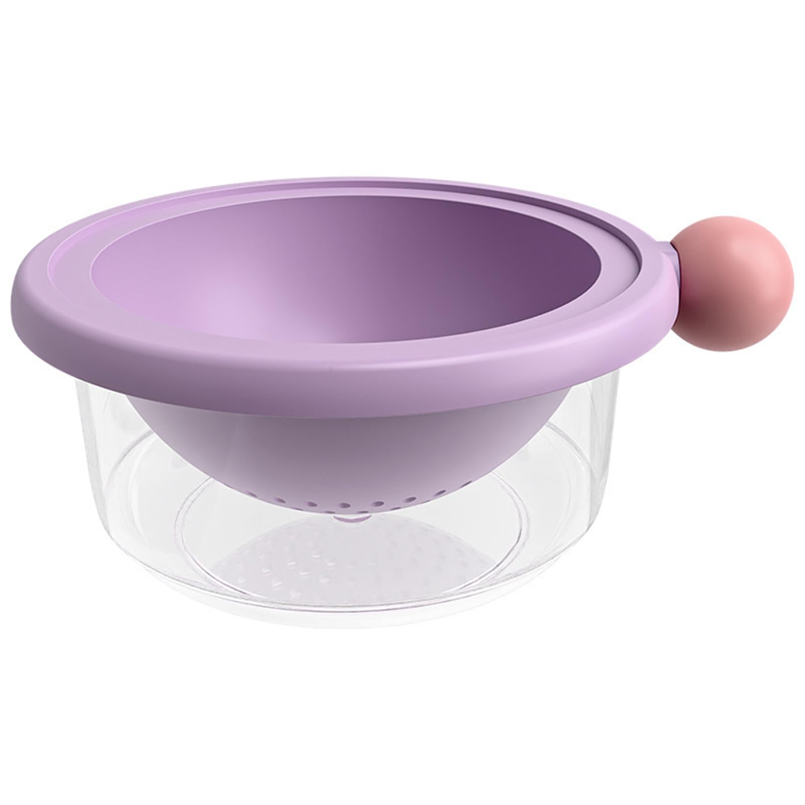 FACAILUO Double Layer Vibranted Colander with Drain Basket for Efficient Fruit Vegetable Washing and Modern Kitchen