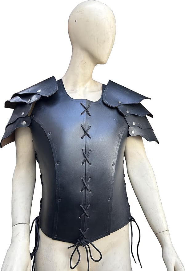 Leather Medieval Armour Viking Celtic Theatrical Lap SAC Costume Fancy