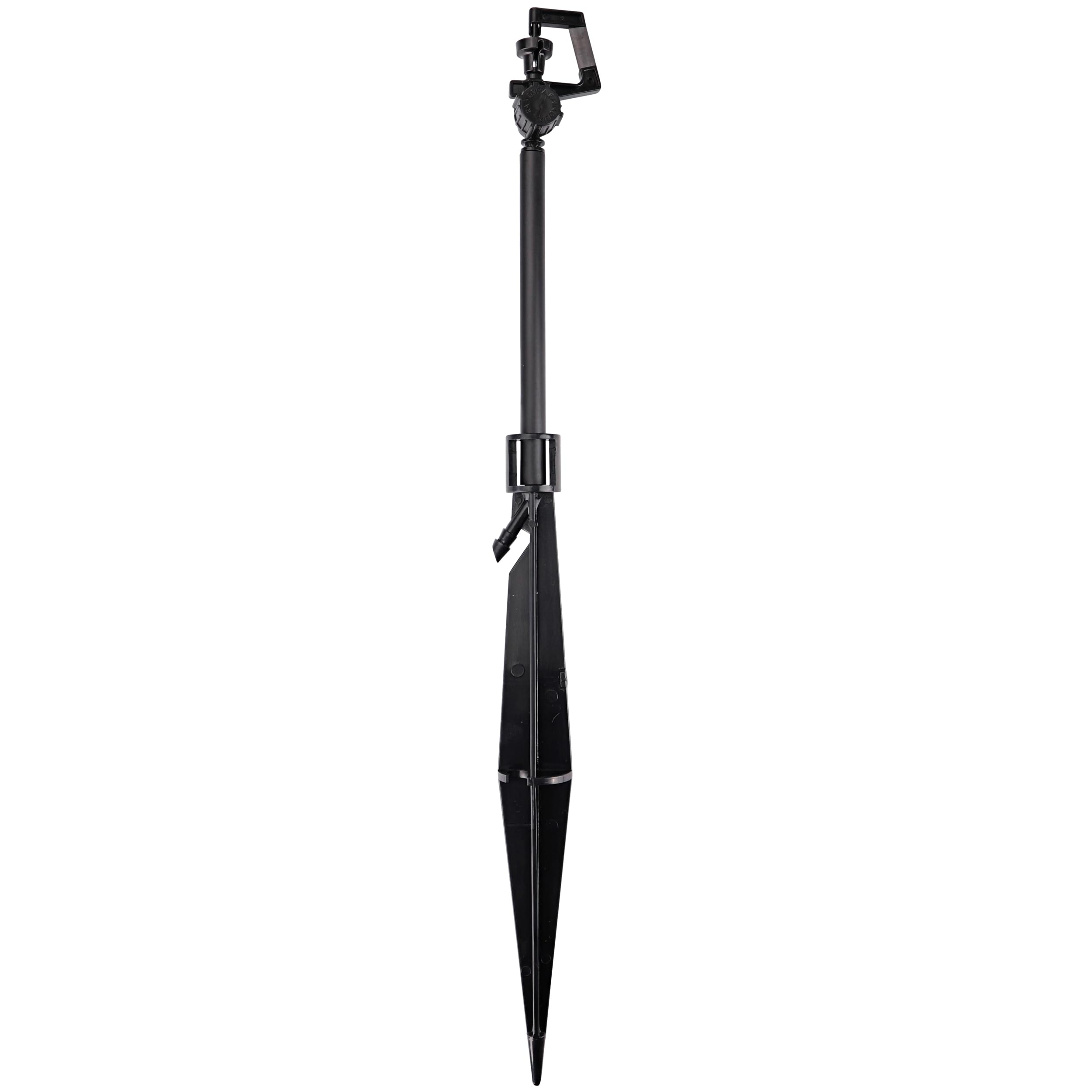 Photo 1 of Raindrip R176CT, Adjustable Flow Micro Sprinkler Assembly, Full-Circle Pattern, Rotary Spray, Riser, 8" Stake, Drip Irrigation Emitters for Gardening Systems, 2-Pack, Black