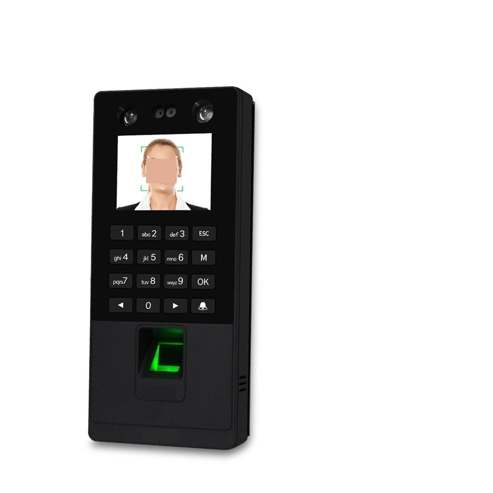 WDSOPK Clocking In Machine Biometric Facial Access Control Keypad System RFID Fingerprint Time Attendance Machine Support Face Password TCP/IP Network USB(X112)