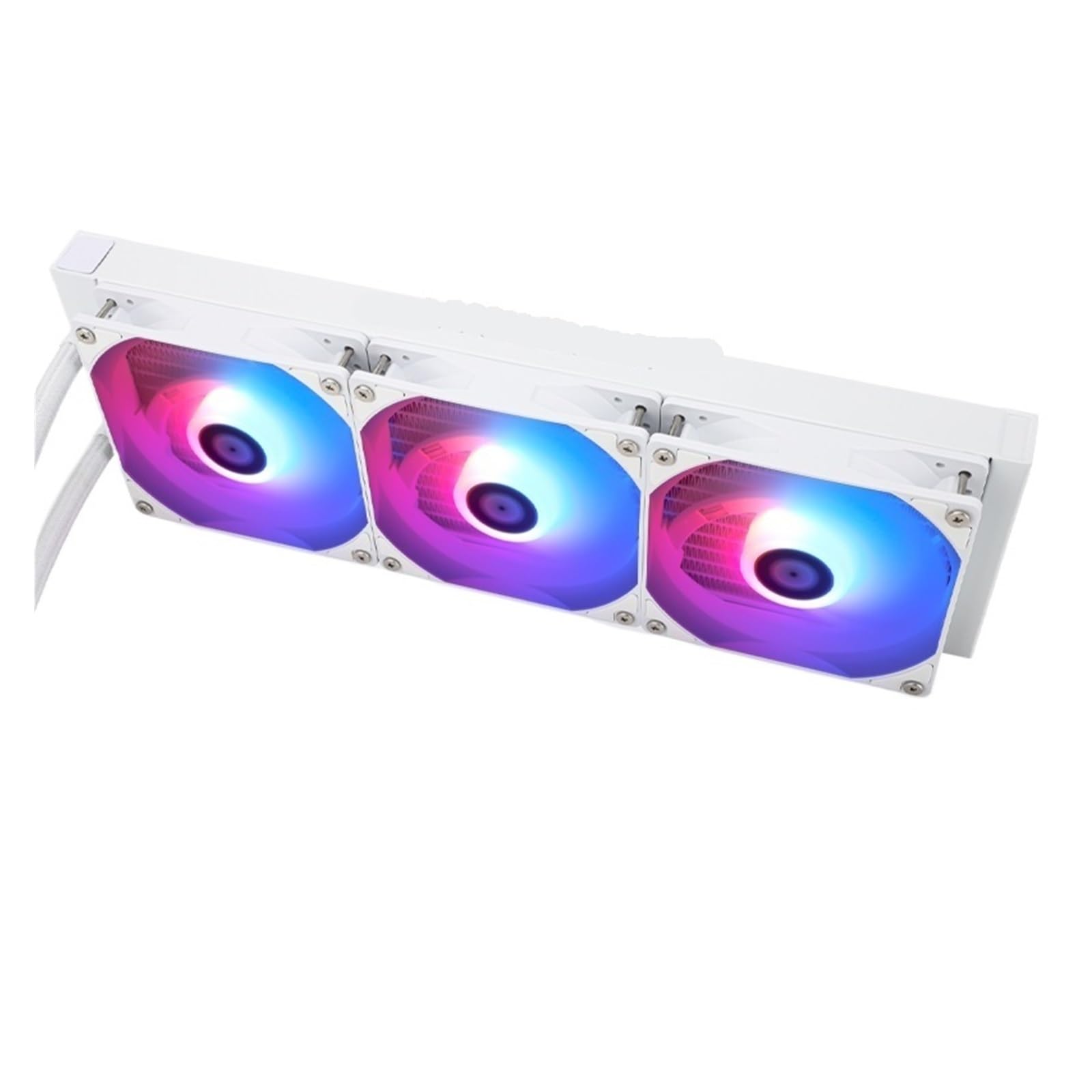 JJKKOZVQF 1PCS 360 White CPU Liquid Cooler 5V 3PIN CPU Fan Integrated Water Cooling Radiator 1700 115x AM5(1)