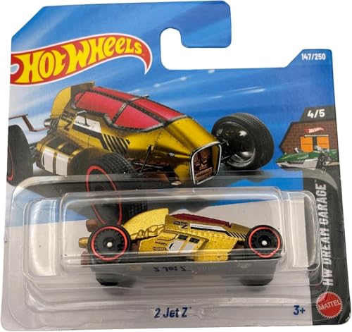 Hot Wheels 2 Jet Z 1:64 Modelo Fantasía Dorado miniatura 1