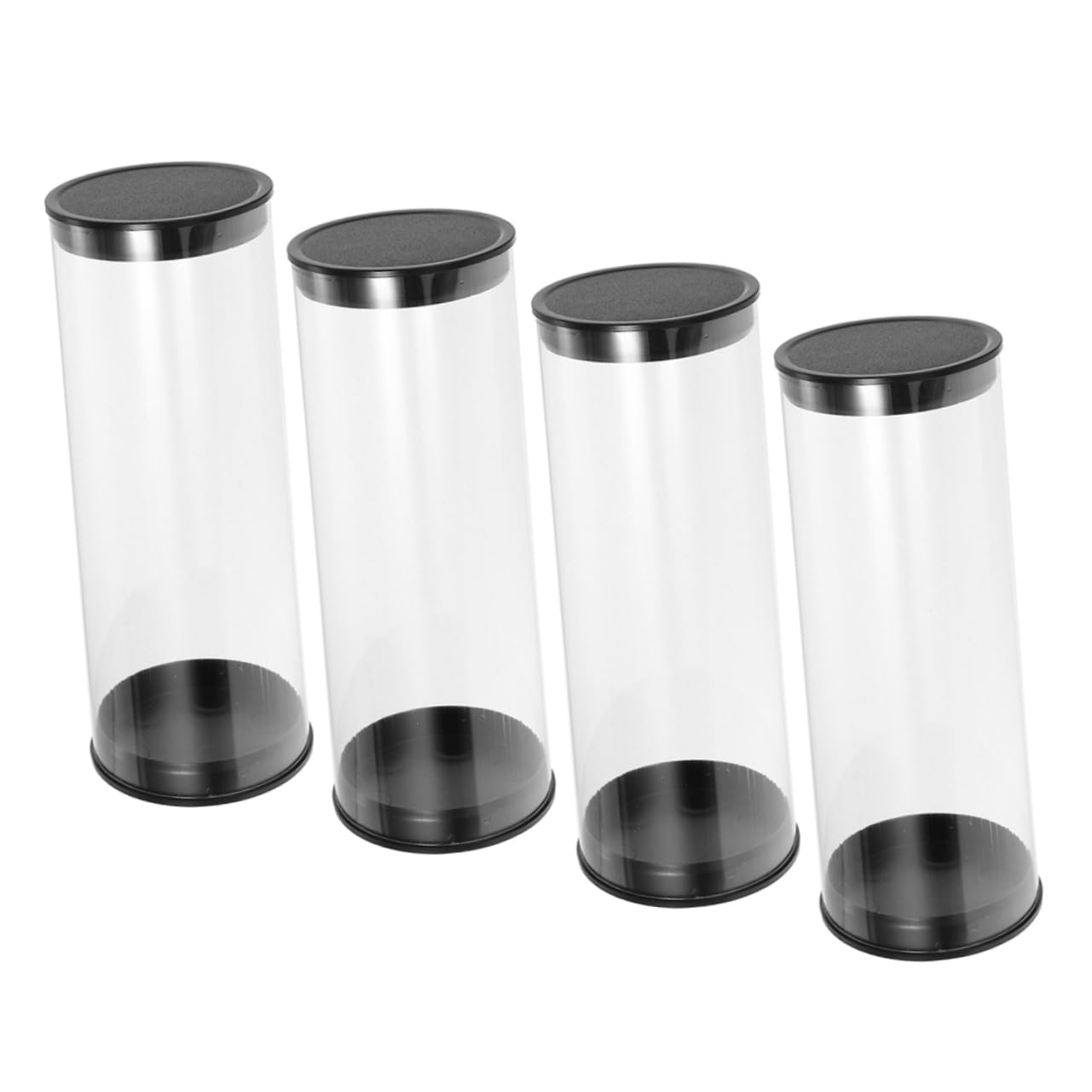 HANABASS Barril de Golf recipientes Transparentes para de Golf organizadores de Golf Estuche para Golfs Caja para Transportar Golfs Tubos de plástico con Tapas Caso
