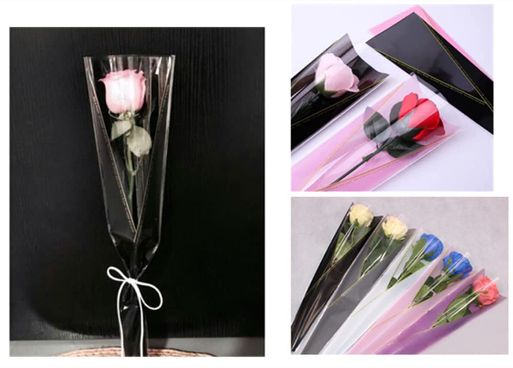 NADUSEP Fioriera In Carta Impermeabile Per Bouquet – Con Catena In Metallo – 15x10x10,5 Cm – Confezione Da 4 Colori