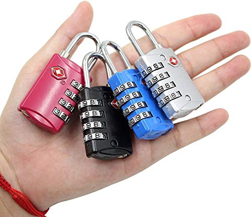TSA-Approved-Luggage-Locks-4-Digit-Combination-Theft-Protection-on-Our-Durable-Heavy-Duty-Travel-Baggage-Lock-Padlock-and-Suitcase-Lock-Multi-Color-4-Pack-