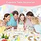40 Stück Servietten Regenbogen, Servietten Geburtstag mit Bunt Konfetti, Papierservietten Schön Dass Du Da Bist für Kommunion Taufe Babyparty Hochzeit Tischdeko 33 x 33 cm