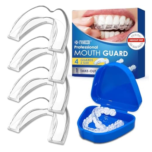 Set of 4 Anti-Snoring Splints, Anti Snoring Devices for Bruxism, Anti-Snoring Mouth Guard, for Better Sleep, Improves Sleep and Reusable