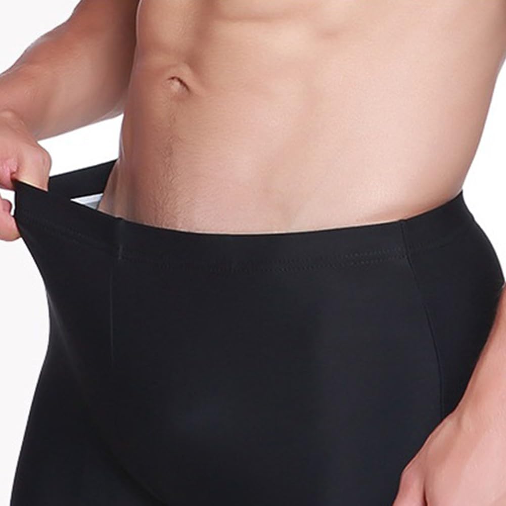 RichVibe Pantaloni da muta in neoprene da 0,5 mm, per sport acquatici, in nylon e spandex, con cuciture piatte, leggeri, per snorkeling, paddleboarding, nero, S