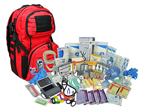 Lightning X Premium Stocked Tactical EMS/EMT Trauma First Aid Responder Medical Kit Backpack