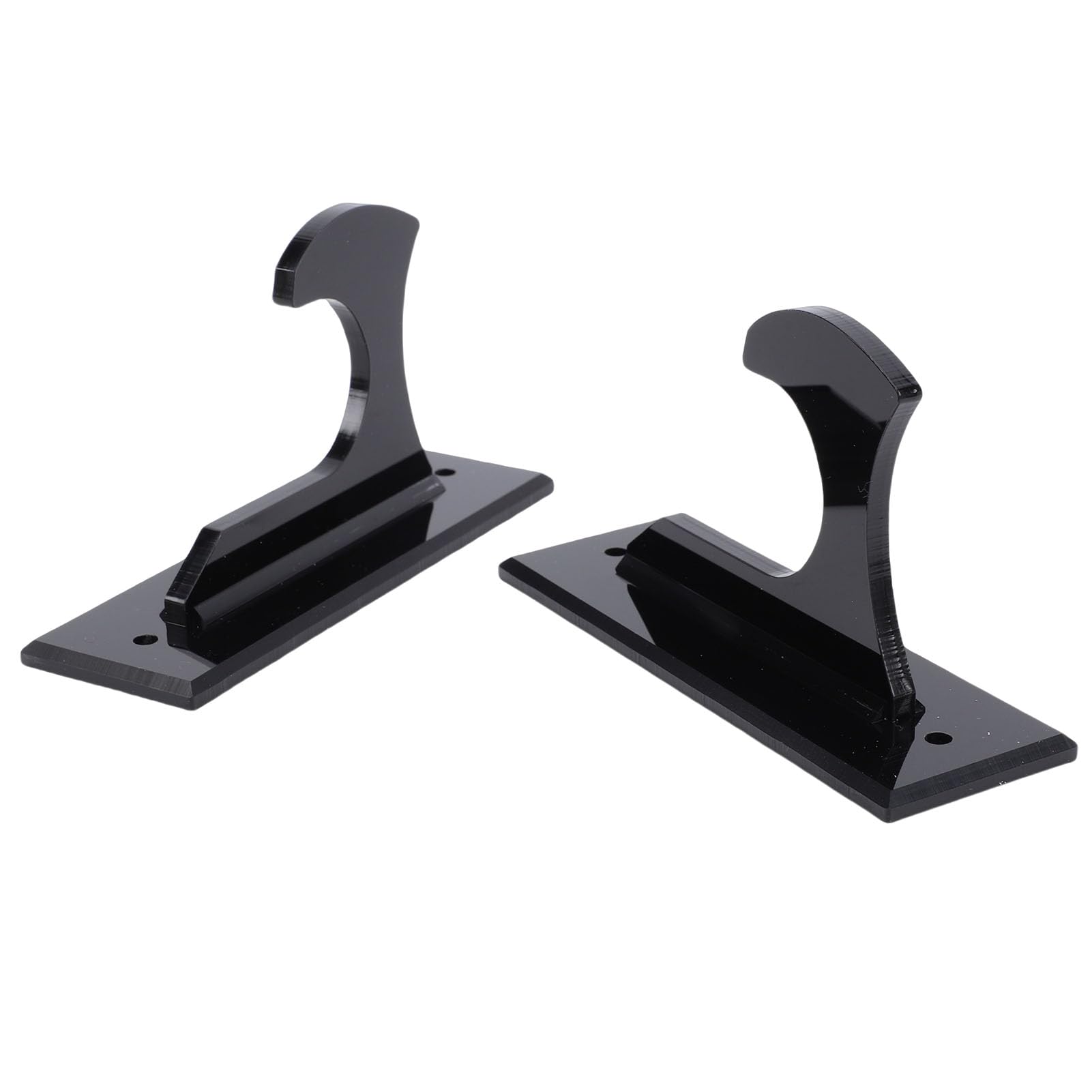 Keenso Uchwyt ścienny na Miecz, Akrylowy Uchwyt do Eksponowania Ostrzy Szabli i Tanto 12x4x6,5 Cm dla Kolekcjonerów Cosplay w Salonie lub Biurze (BLACK)