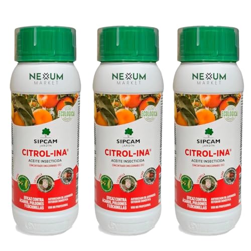Aceite Parafina Citrol-Ina 500ml | Insecticida Ecológico y Biodegradable | Concentrado 50 L | Para Huerto y Frutales | Control Cochinillas, Ácaros, Araña Roja, Pulgón y Mosca Blanca | Nexum Market (3)