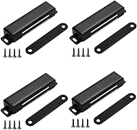 Vista 3 de Pestillo magnético para puerta de 70 libras, pestillo resistente para armarios, puertas de muebles, de acero inoxidable, bronce aceitado