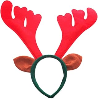 Tomaibaby Boże Narodzenie renifer opaska na czoło poroże opaska na włosy Santa Elf Kitz Horn ozdoba głowy nakrycie głowy jeleń akcesoria do włosów święta Bożego Narodzenia