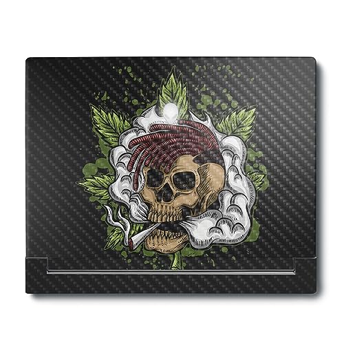 Image of MightySkins Carbon Fiber Skin Compatible With Alienware X16 R1 (2023) Full Wrap Kit - Death By Ganja | Protective Durable Textured Carbon Fiber Finish | Easy To Apply & Change Styles | Made in the USA