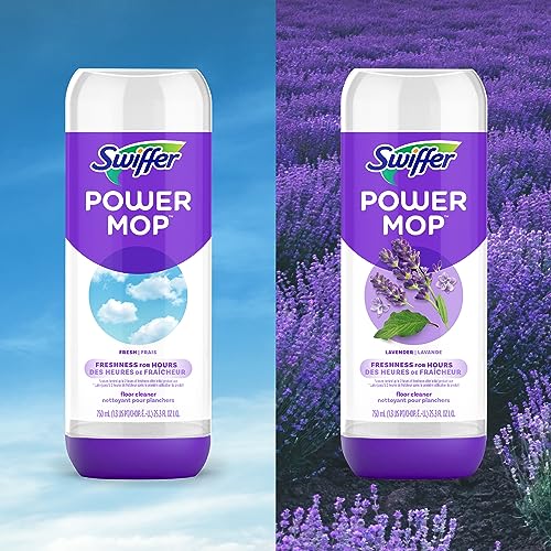Swiffer PowerMop Liquid Floor Cleaner Refills, Solution for Power Mop, Fresh Scent, 2 Count Mopping Fluid Replacement Bottle, Spray Mops Cleaning Juice, No Bucket Needed, Multi-Surface and Wood - image 9