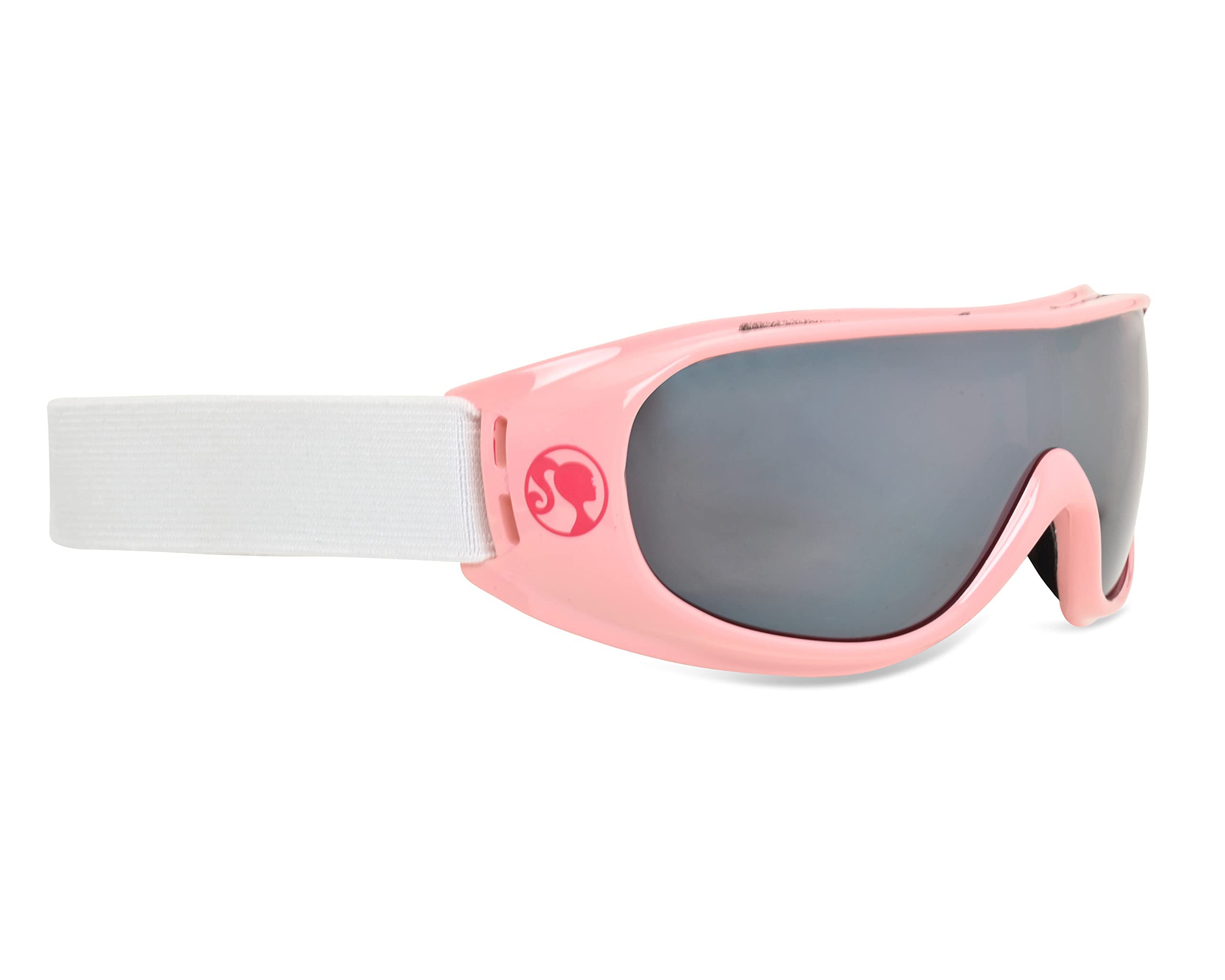 Barbie Girls Ski Goggles for Winter Snow Sport Girl Snowboarding Goggle for Little Kids (Pink)