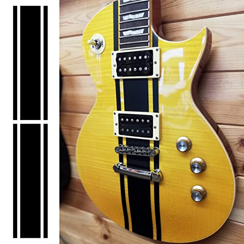 Wide Custom Racing Stripe Decal Stickers for Guitars & Basses. Colour Options Available (White) - Image 4