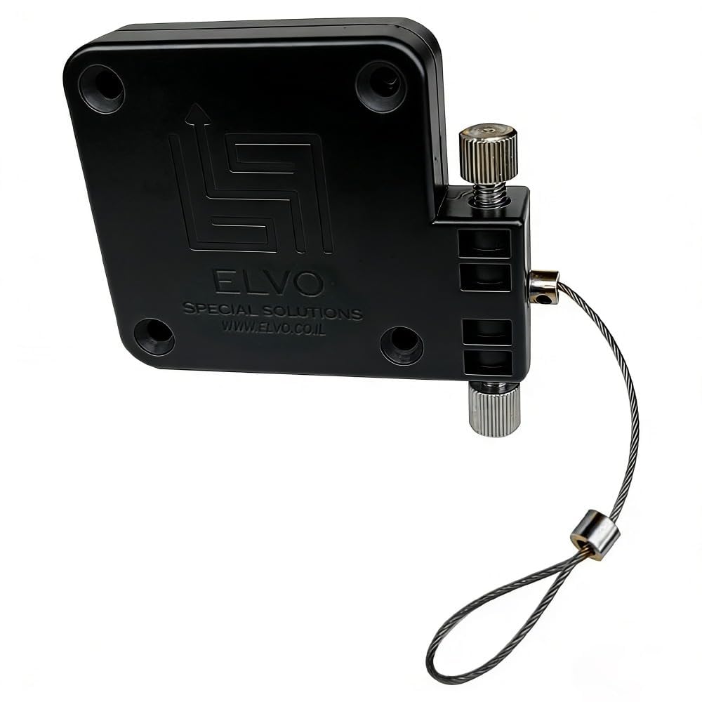 Lily's Home Automatic Door Closer - Sliding Screen Auto Door Closer. Storm Door, Gate, Windows and Cabinet Doors. Punch-Free and with Full Control on The Closure Speed and Strength. (Single - Black)