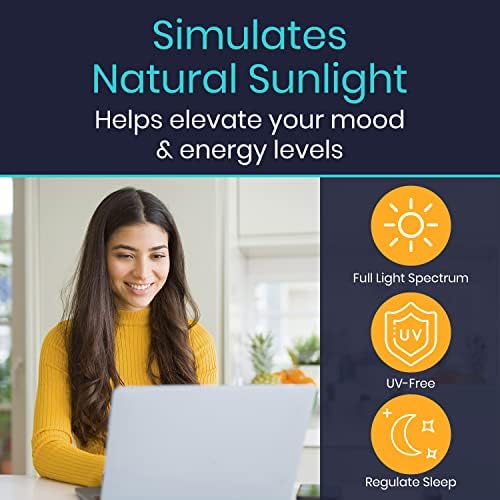 Vive Therapy Sun Lamp Sad Light Box for Seasonal Depression and