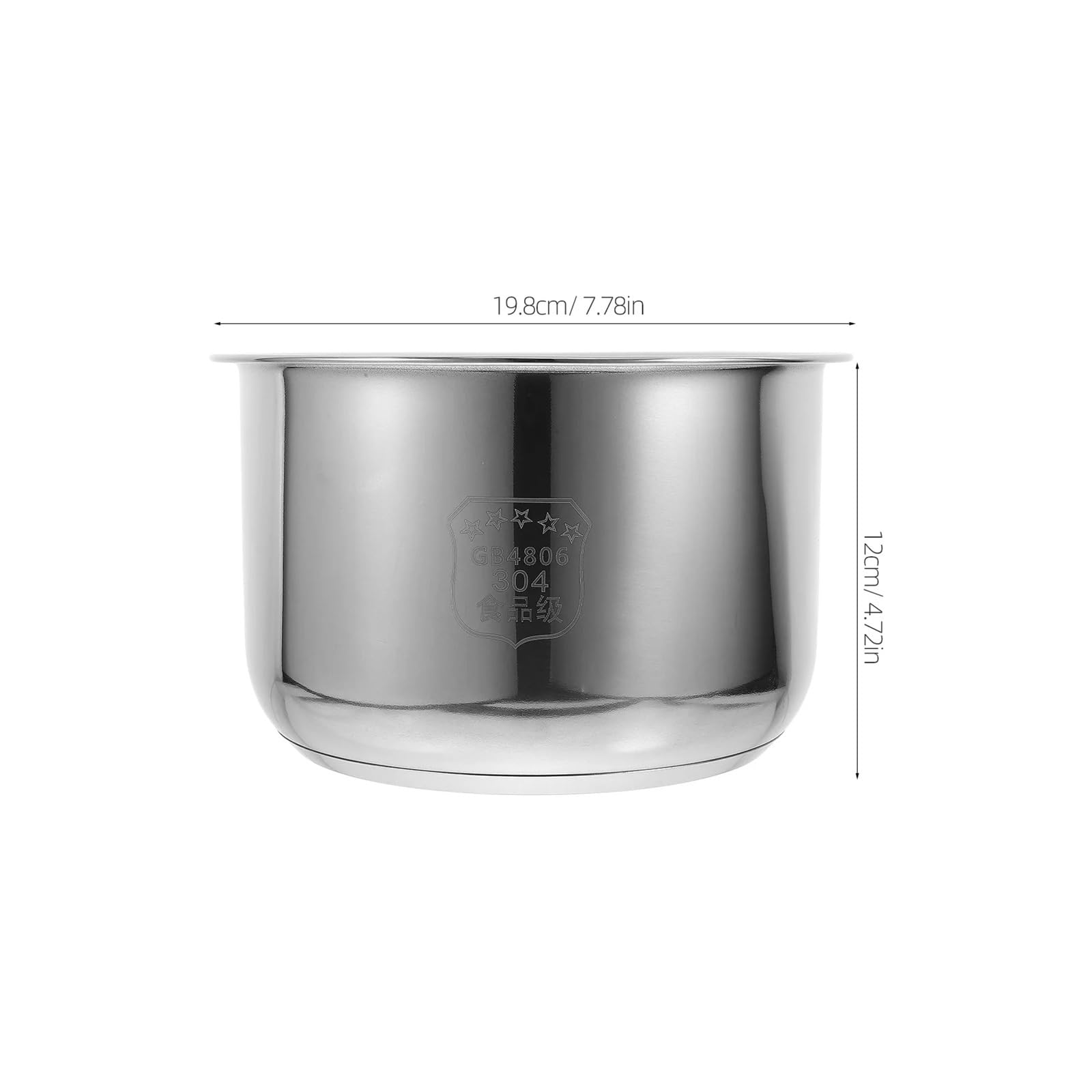 SQJZWOD 2L/3L Rice Cooker Inner Pot Rice Cooker Replacement Inner Pot Rice Cooker Liner for Kitchen Kitchen Practical Pot Accessories(3L 21.0X21.0X11.00CM)