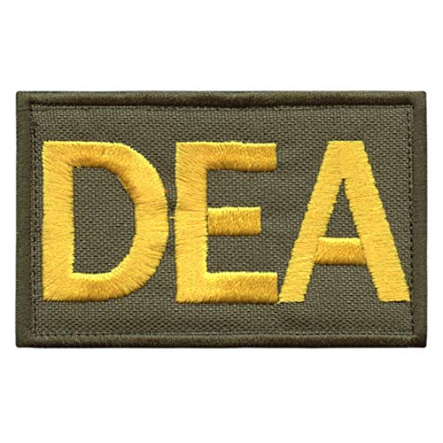2AFTER1 Ranger Green US DEA Federal Agency Drug Enforcement Embroidered Hook-and-Loop Patch