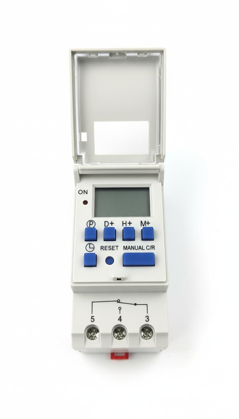 Quick Sense (QS-T3-5pin) DIN Rail Digital Timer Switch | Programmable 24x7 Daily/Weekly Automation Controller with LCD Display | Precise Timer Switch for Lights, Motors, Water Pumps & Home Automation-picture-13