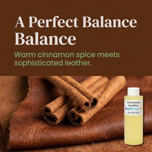 Image of Cinnamon Leather from Our Leather Collection - Perfect for Adding Aroma to Freshies, Candles, and Diffusers - 8 oz
