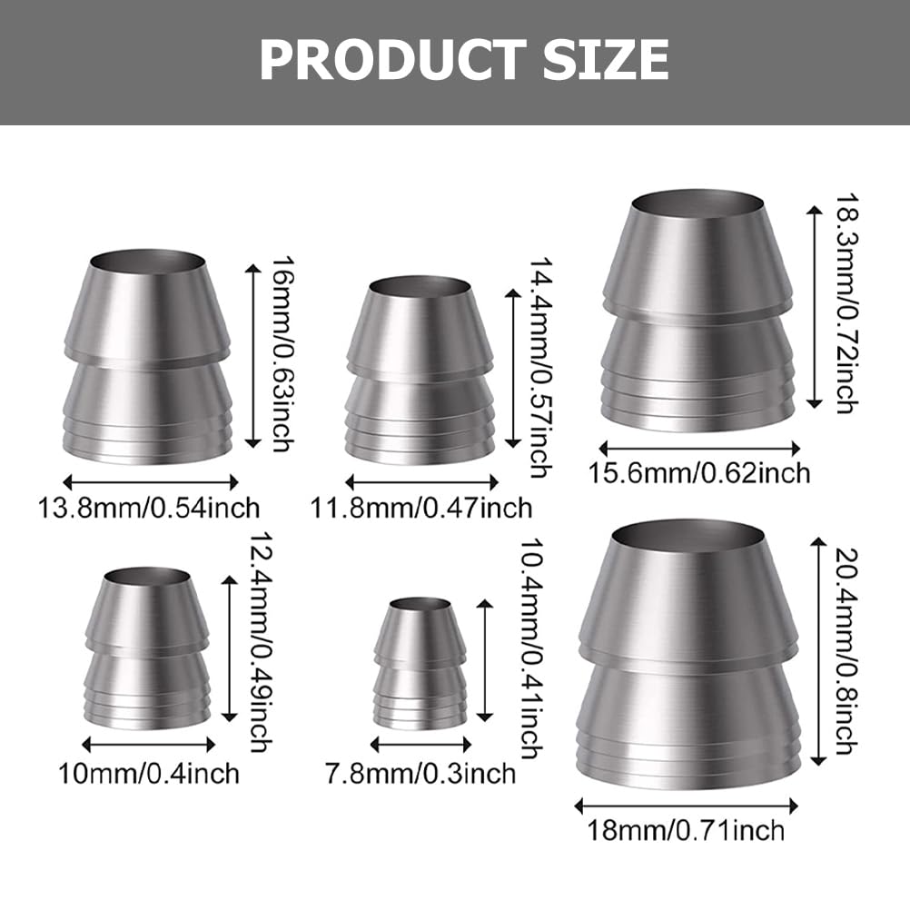 10 Axtkeile Aus Kohlenstoffstahl - Für Axtstiel Reparatur & Holzverarbeitung