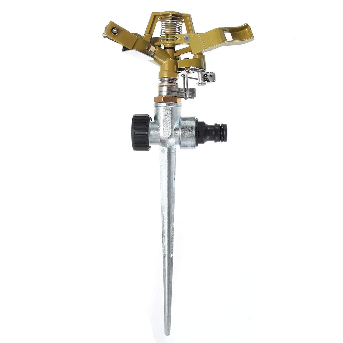 Sprinkler de jardin rotatif 360 en alliage de zinc pour un arrosage régulier