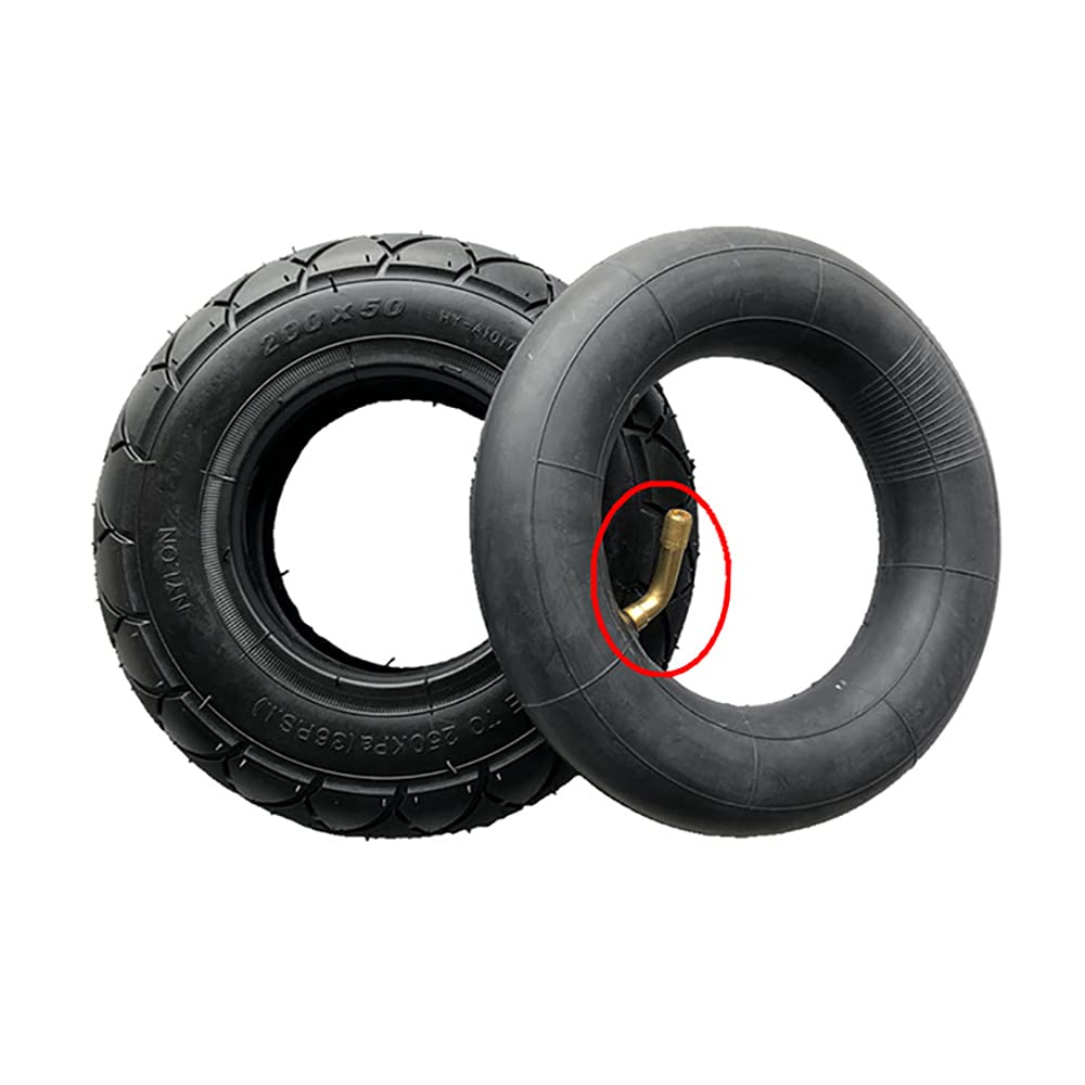 Pneumatici per Scooter Elettrici, Pneumatici Interni Ed Esterni Gonfiabili per Ruota Anteriore 200x50, Camera d'Aria in Gomma Butilica, Ruota Completa da 8 Pollici con Mozzo