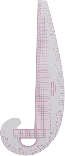 LIZEALUCKY Regla de costura de 22.8in, regla de curva francesa en forma de coma, regla de curva francesa para diseño de patrón de costura