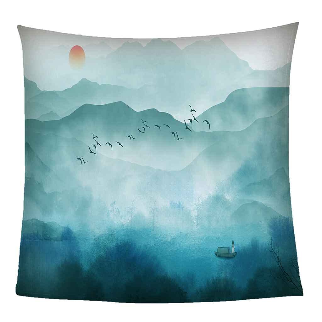Couverture flanelle haut de gamme au motif forêt 3D pour un confort supérieur au lit