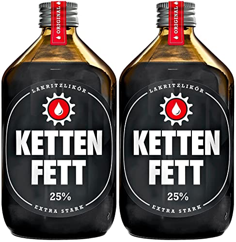 Kettenfett Lakritz Likör 2 Flaschen a 0,5l