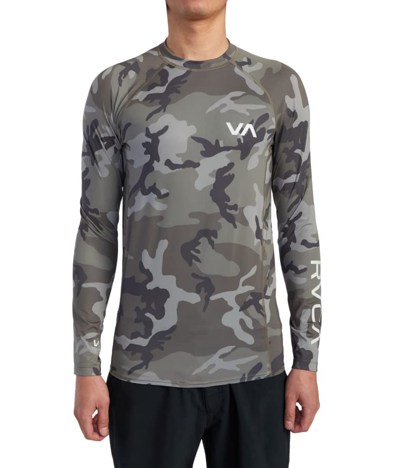 RVCA Men's RVCA L/S Rashguard Camo Medium2