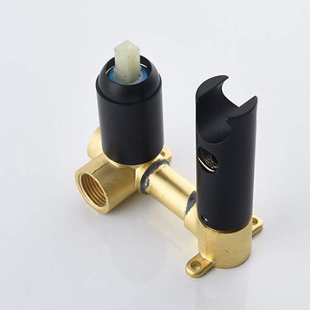 Bidet Pulvérisateur Laiton Kit de Pulvérisation de Toilette Montage Mural Ensemble de Robinet Vaporisateur Hygiénique Parfait pour Hygiène Personnelle,Noir