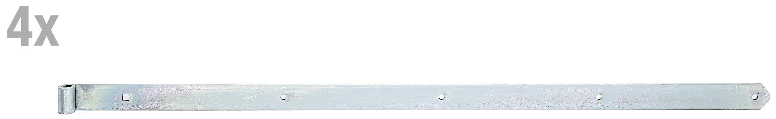 Alberts 845438 Penture | en différents modèles | électro-galvanisé, passivé à couche épaisse | gond Ø 16 mm | taille 1155 x 45 mm | kit de 4