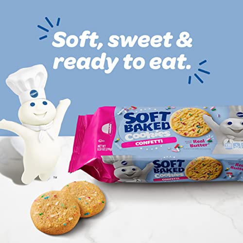 Pillsbury Soft Baked Cookies, Confetti, 9.53 Oz, 18 Ct #TOP2