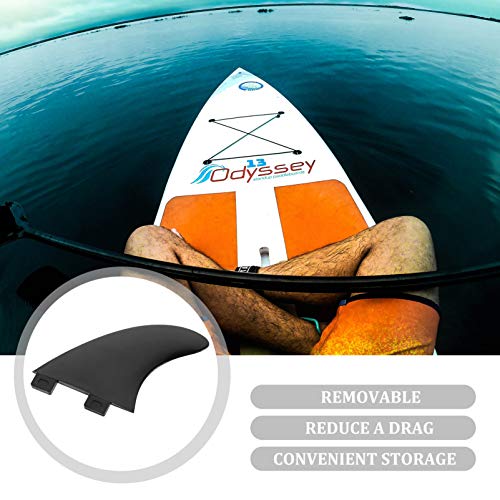 BESPORTBLE 3Pcs Surf & SUP Fin Fin Centro para Paddleboard Prancha Longboard Fin Único Acessório de