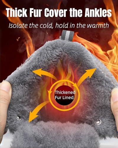 Snow Boots for Men Waterproof Hiking Winter Boots With Warm Fur Lined Non-Slip Wide Ankle Snowboots for Outdoor3