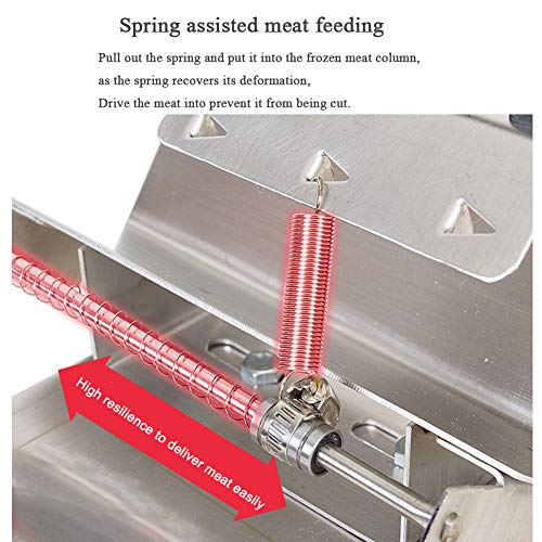 Meat Slicer for Home or Commercial use,Household Manual Frozen Meat Slicer, Stainless Steel Cutter Cleaver Chicken Beef Lamb Hard Vegetables Slicing Cutting Machine, Blade Length 2 - Image 4
