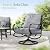 Sophia & William Patio Furniture Sets with 45" Gas Fire Pit Table Outdoor Metal Conversation Sets for 5, 2 x Swivel Cushioned Patio Sofa Chairs, 1 x 3-Seat Sofa 4 Pieces for Lawn Backyard Grey